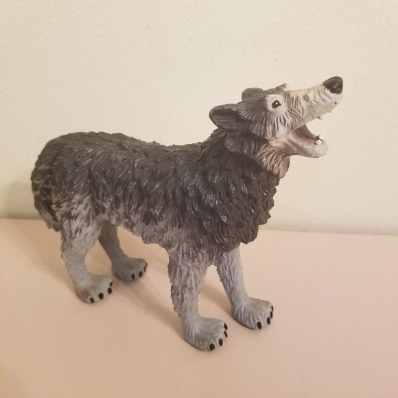 Lot of 9 Plastic Vintage Heavy Duty Animals Wolf Elephant Giraffe Anteater Tiger - Picture 4 of 15